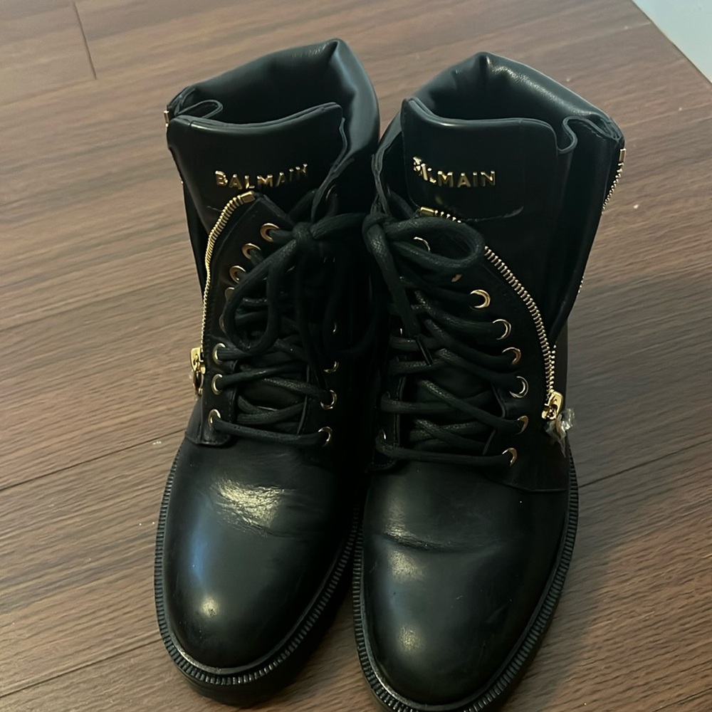 Balmain combat boots